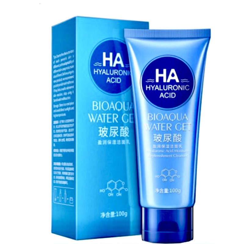 فوم شستشو صورت بیوآکوا مدل هیالورونیک اسید حجم 100 میلی لیتر